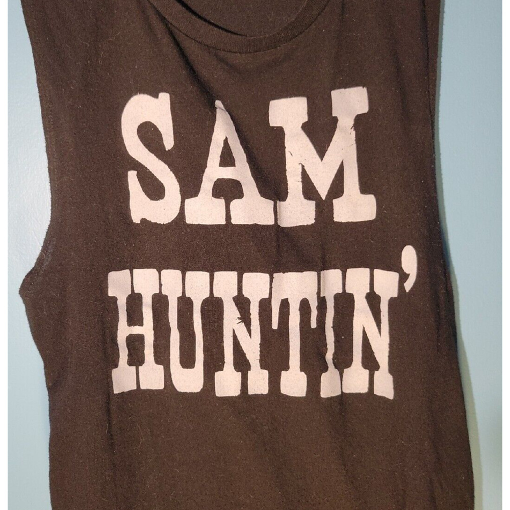 Sam Hunt Sam Huntin' Womens Graphic Tank Top Size L